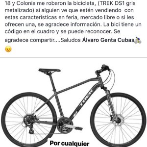 Bicleta Trek Robada DS1